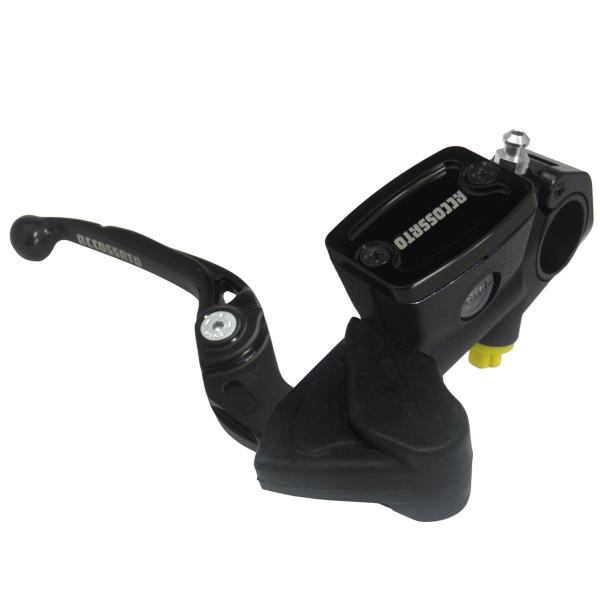 Pompa freno radiale Accossato vaschetta integrata 10,5mm leva nero snodata