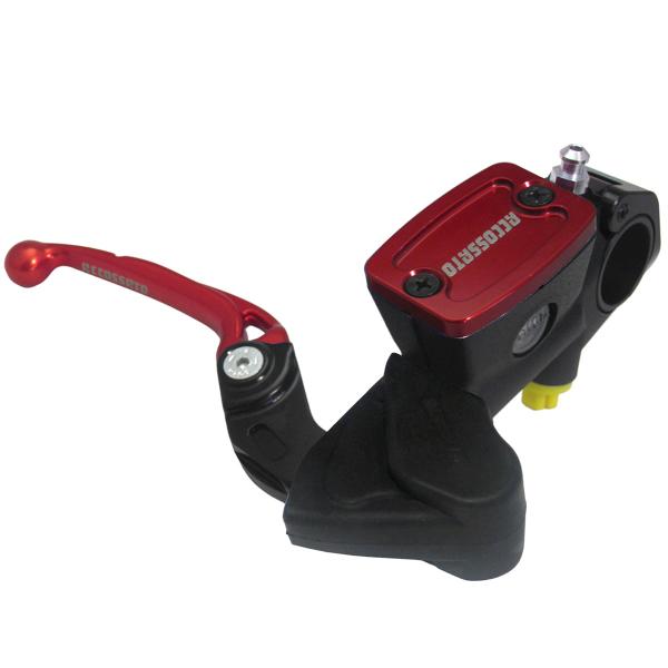 Accossato radial brake master cylinder 10,5mm integrated tank red folding lever