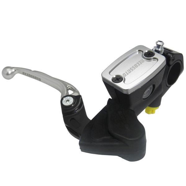 Accossato radial brake master cylinder 10,5mm integrated tank silver folding lever