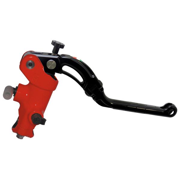 Accossato red radial brake master cylinder 19x20 long black lever revolution