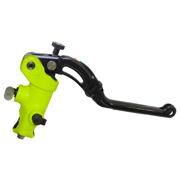Accossato yellow radial brake master cylinder 19x20 long black lever revolution