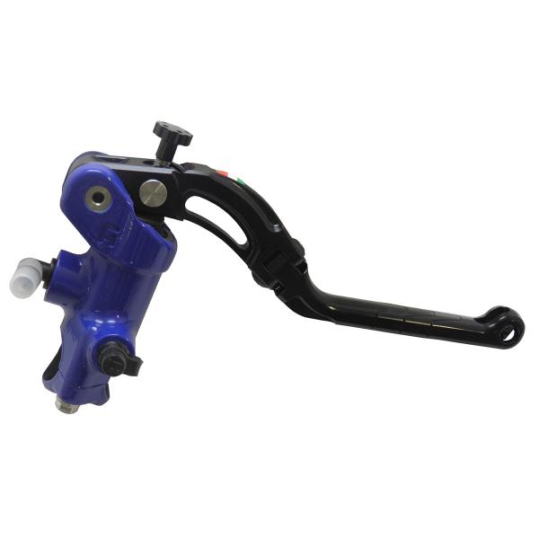 Accossato blue radial brake master cylinder 16x16 long black lever revolution