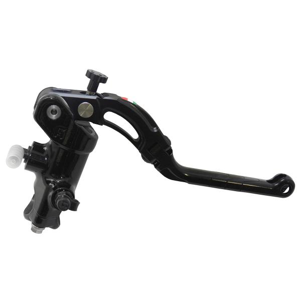 Accossato black radial brake master cylinder 16x18 long black lever revolution