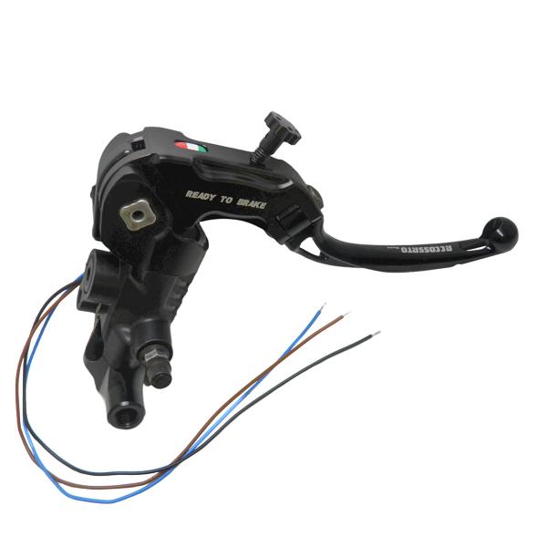 Accossato radial brake master cylinder 16x17-18-19 Ready To Brake short black folding lever RST M8