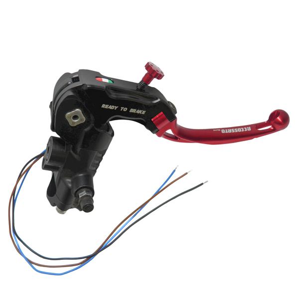 Pompa freno radiale Accossato Ready To Brake PRS 16x17-18-19 leva corta rossa snodata RST