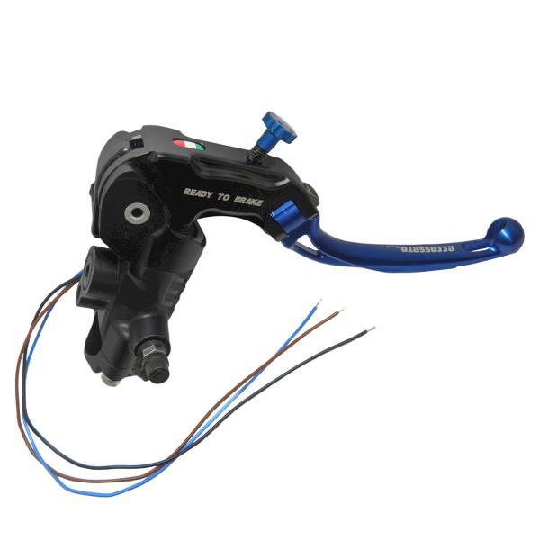 Pompa freno radiale Accossato Ready To Brake 19x18 leva corta blu snodata RST