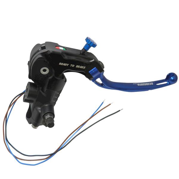 Pompa freno radiale Accossato Ready To Brake 19x18 leva lunga blu snodata RST