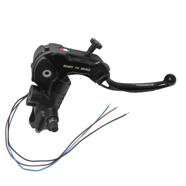Pompa freno radiale Accossato Ready To Brake 19x18 leva corta nera snodata RST