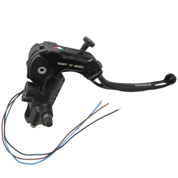 Pompa freno radiale Accossato Ready To Brake 19x18 leva lunga nera snodata RST