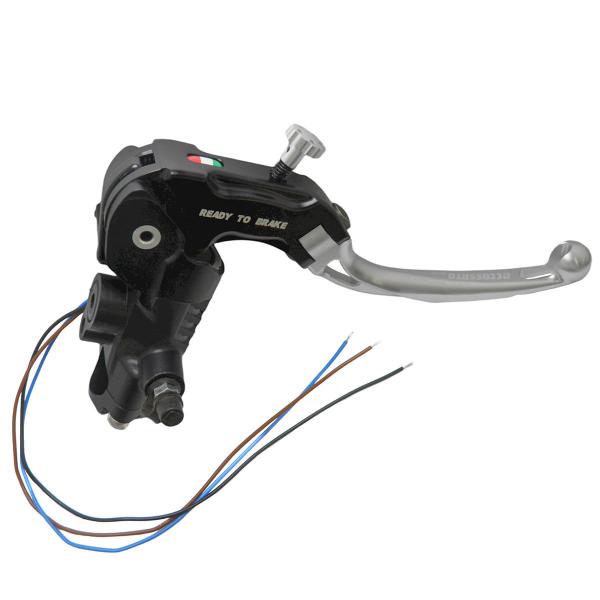 Pompa freno radiale Accossato Ready To Brake 19x18 leva corta argento snodata RST