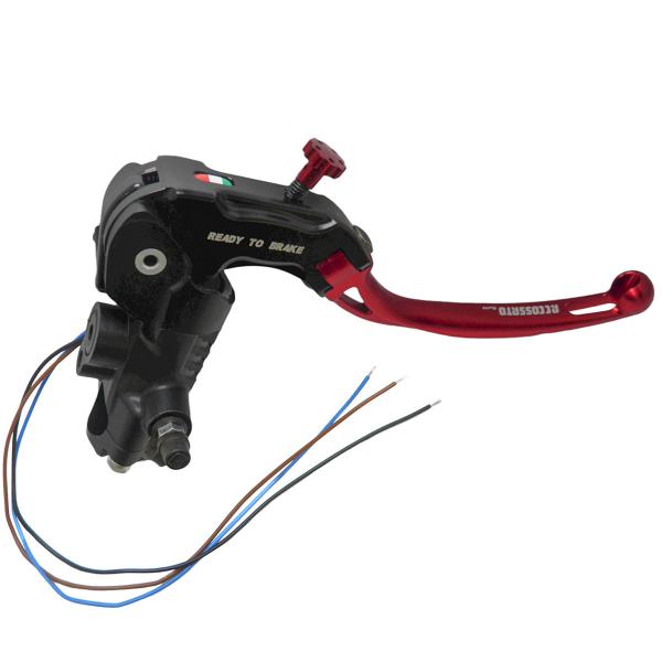 Pompa freno radiale Accossato Ready To Brake 19x19 leva lunga rossa snodata RST