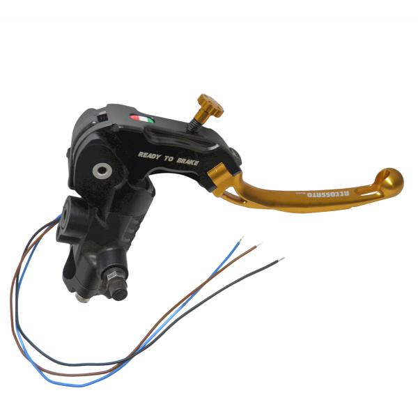Pompa freno radiale Accossato Ready To Brake 19x19 leva corta oro snodata RST