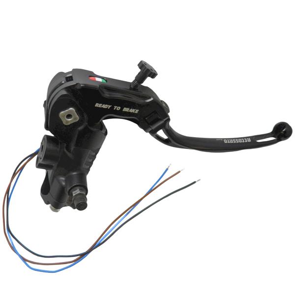 Pompa freno radiale Accossato Ready To Brake PRS 19x17-18-19 leva lunga nera snodata RST