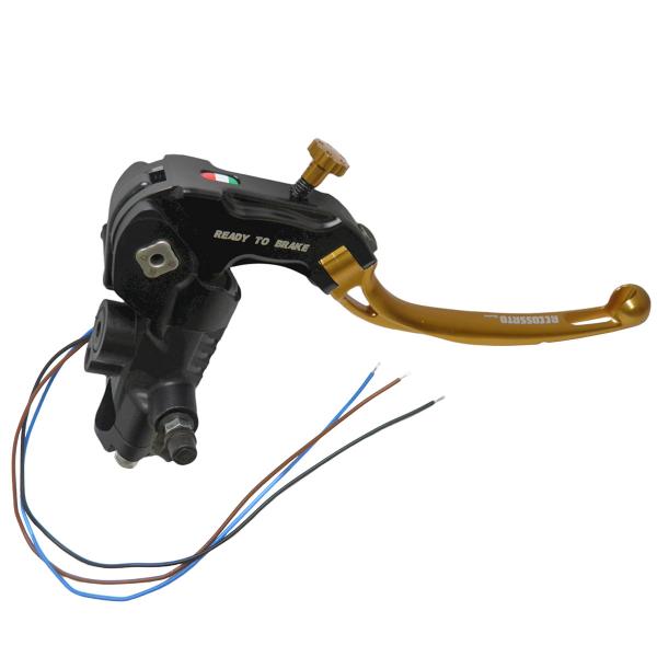 Pompa freno radiale Accossato Ready To Brake PRS 17x17-18-19 leva lunga oro snodata RST