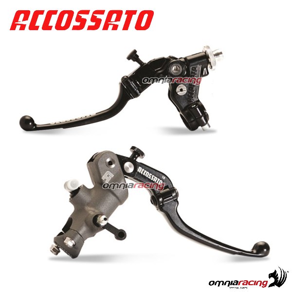 KITA2 pompa freno radiale Accossato 19X20 leva corta snodata e comando frizione