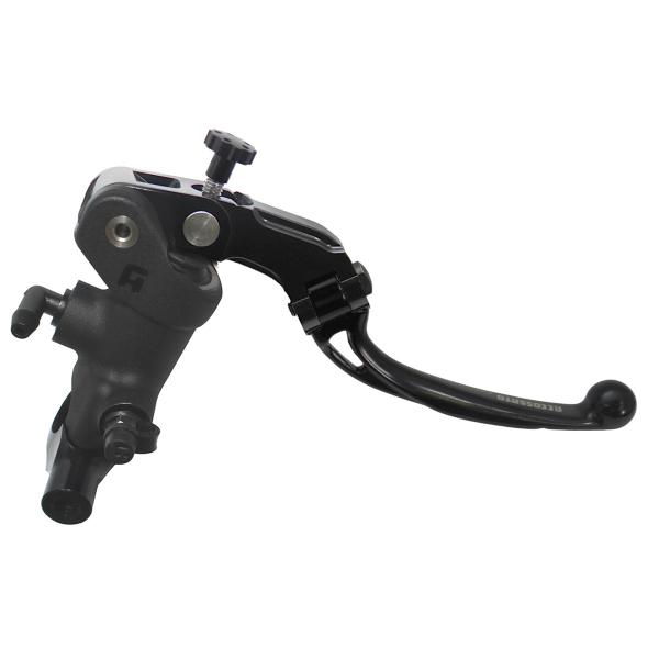 Accossato black radial brake master cylinder 1 Inch 19x18 short black folding lever