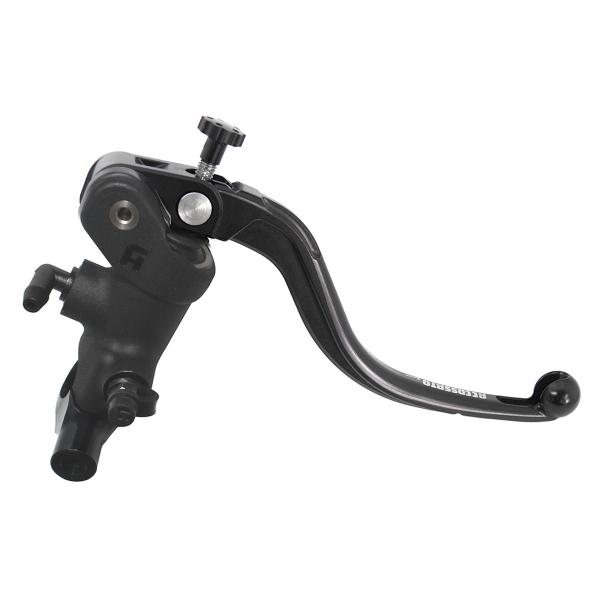 Accossato black radial brake master cylinder 1 Inch 19x18 short black fixed lever RST