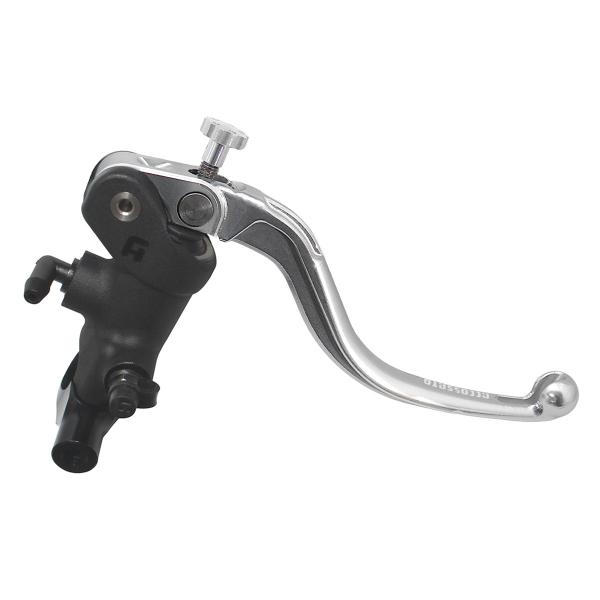 Accossato black radial brake master cylinder 1 Inch 19x18 short silver fixed lever RST