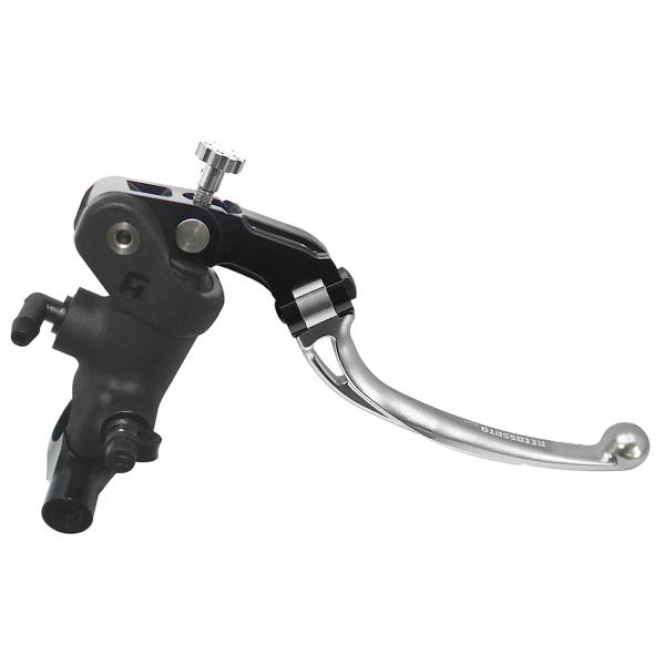 Accossato black radial brake master cylinder 1 Inch 19x19 long silver folding lever