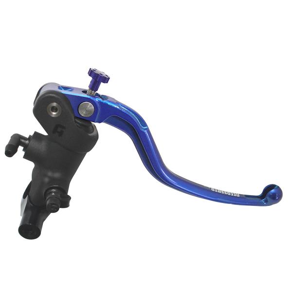 Accossato black radial brake master cylinder 1 Inch 19x19 long blue fixed lever RST