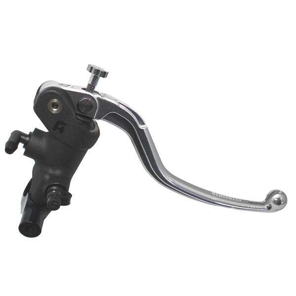 Accossato black radial brake master cylinder 1 Inch 19x19 long silver fixed lever RST