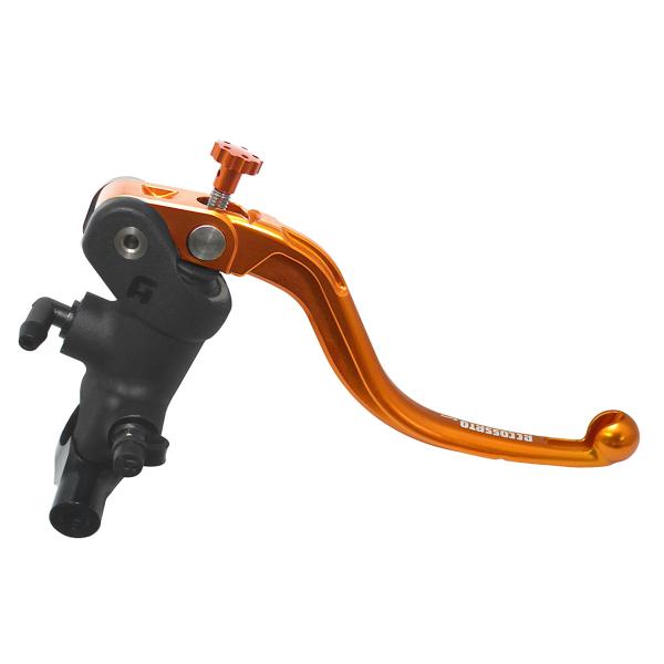 Accossato black radial brake master cylinder 1 Inch 19x20 short orange fixed lever RST