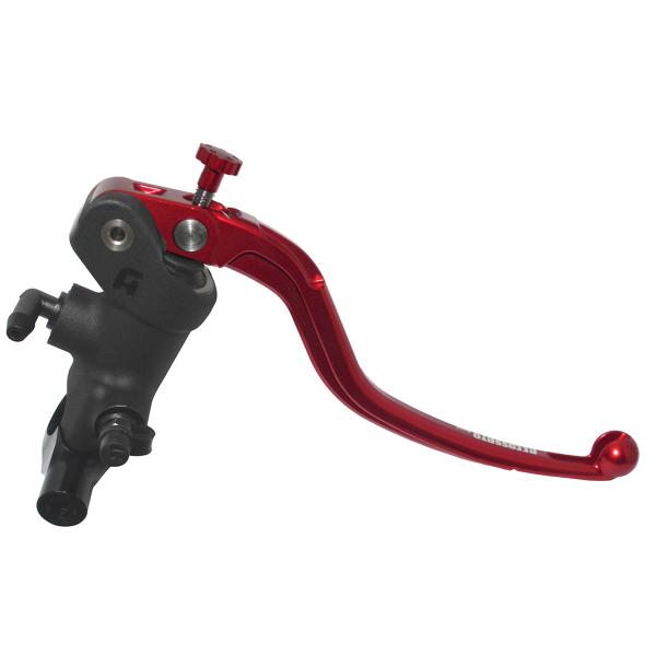 Accossato black radial brake master cylinder 1 Inch 19x20 long red fixed lever RST