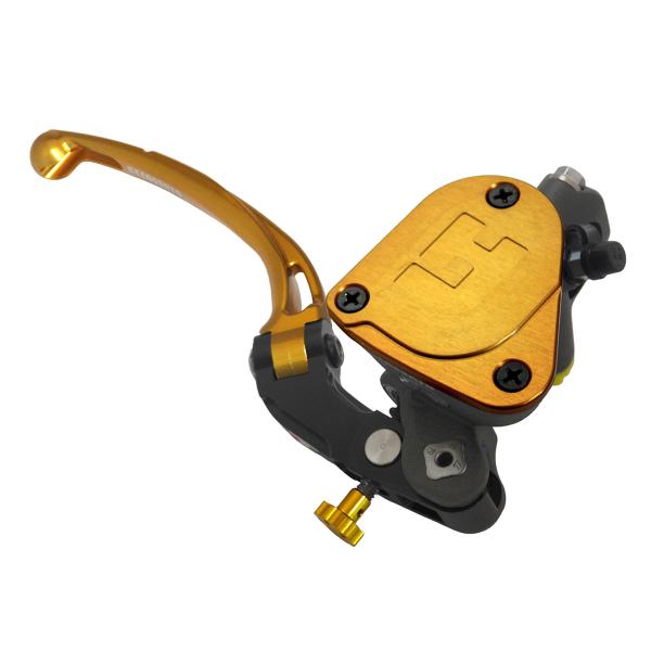 Pompa freno radiale Accossato vaschetta integrata PRS 19x17-18-19 leva lunga oro snodata RST