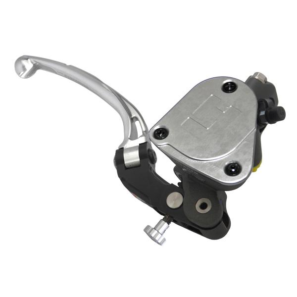 Accossato radial brake master cylinder 16x18 integrated tank long silver folding lever RST