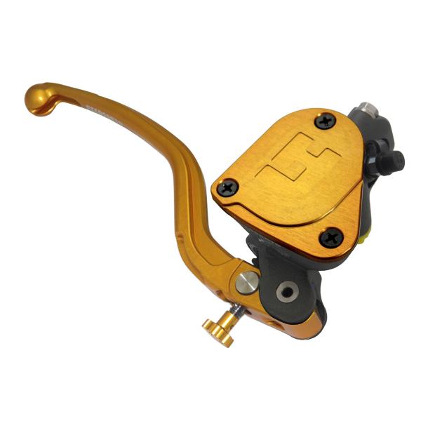 Accossato radial brake master cylinder 16x18 integrated tank long gold fixed lever RST