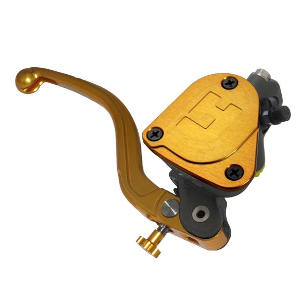 Pompa freno radiale Accossato vaschetta integrata 16x16 leva corta oro fissa RST