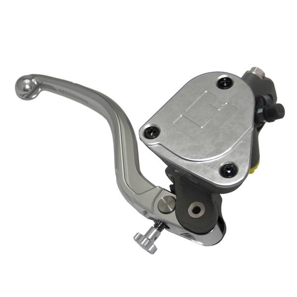 Pompa freno radiale Accossato vaschetta integrata 19x19 leva corta argento fissa RST