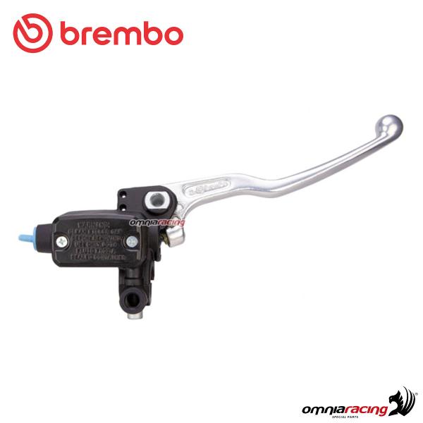 Brembo PS 13 Black Axial Front Brake Master Cylinder silver lever