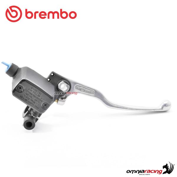 Pompa Freno Anteriore Assiale Brembo PS13 Nera leva silver