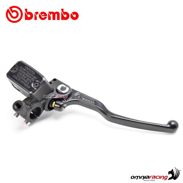 Pompa Freno Anteriore Assiale Brembo PS13 Nera Serbatoio integrato
