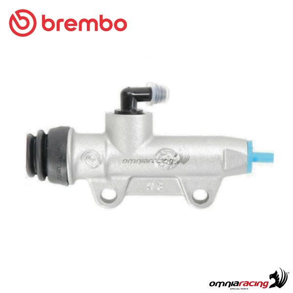 Rear brake master cylinder Brembo PS13 mm silver body wheelbase 40mm straight exit
