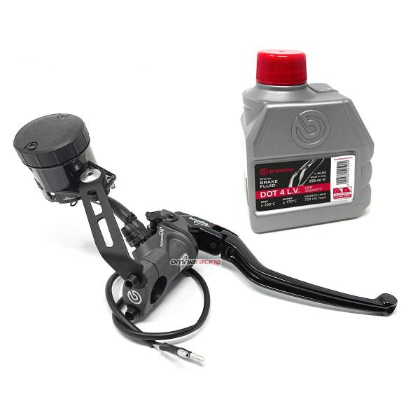 Brembo Racing 19RCS Corsacorta radial brake master cylinder with bracket kit and smoke oil reservoir