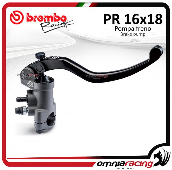 Brembo Racing Pompa Freno Radiale PR 16X18 Forgiata / Leva Corta per Monodisco/Super Motard