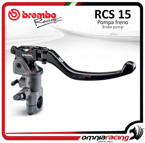 Brembo Racing Pompa Freno Radiale Regolabile RCS PR 15X18-20 15RCS Super Motard Leva Corta