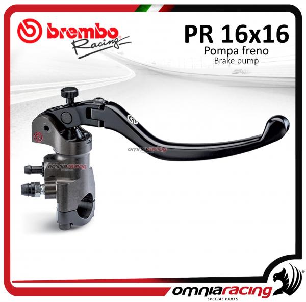 Brembo Racing Pompa Freno Radiale PR 16X16 Ricavata dal pieno CNC Leva Corta per Monodisco