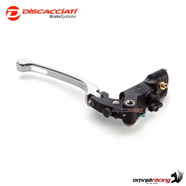 Radial brake master cylinder Discacciati 16 mm air hole silver lever 1" inch