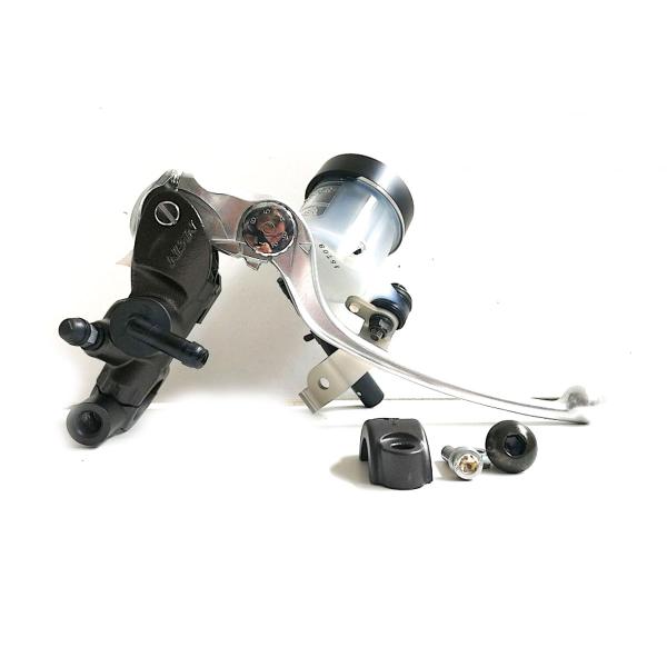 Nissin 19mm racing  brown/silver radial brake master cylinder with reservoir kit