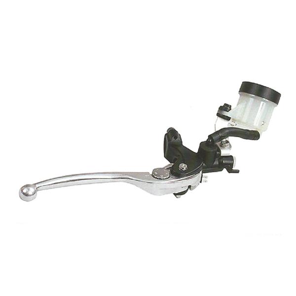 Pompa freno radiale Nissin 19mm nera con kit serbatoietto e supporto specchio