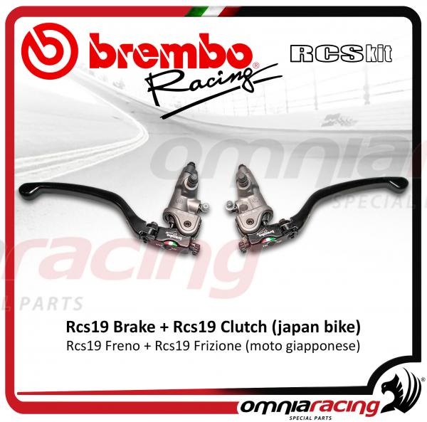 Brembo Racing kit pompe freno radiali RCS19 + frizione RCS19 con leve regolabili snodate e switch