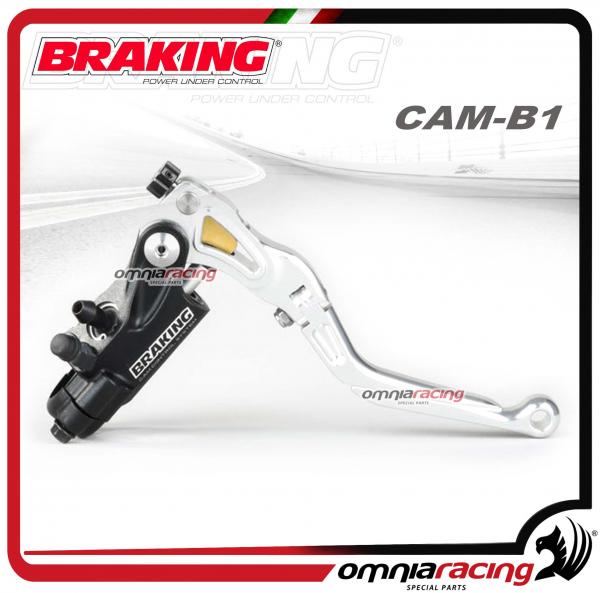 Braking Racing pompa freno anteriore radiale diametro 15mm CAM-B1 forgiata con leva silver