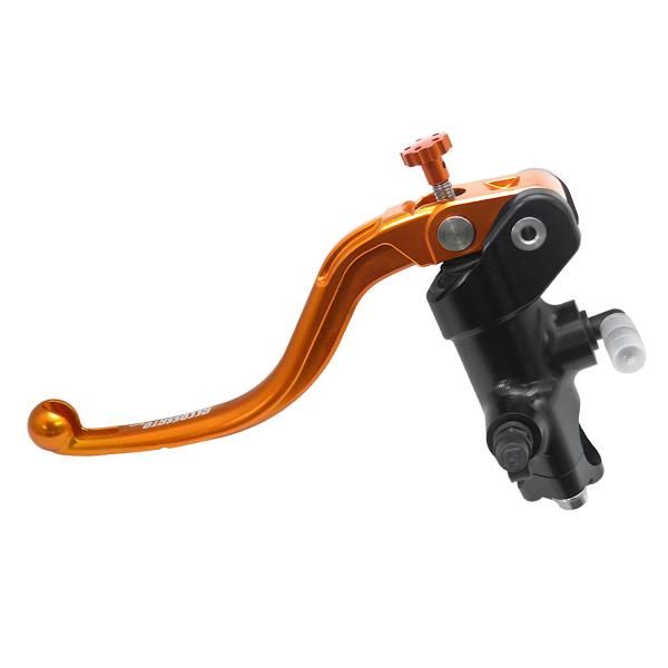 Accossato black radial clutch master cylinder 16x16 short orange fixed lever RST