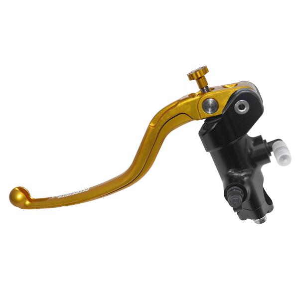 Accossato black radial clutch master cylinder 16x16 long gold fixed lever RST