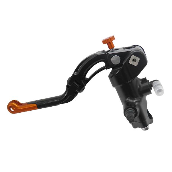 Accossato black radial clutch master cylinder PRS 16x15-16-17 medium orange lever revolution