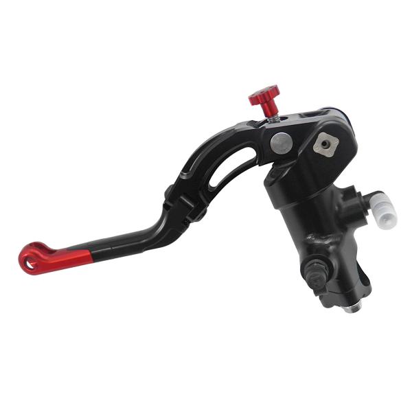 Accossato black radial clutch master cylinder PRS 16x15-16-17 medium red lever revolution