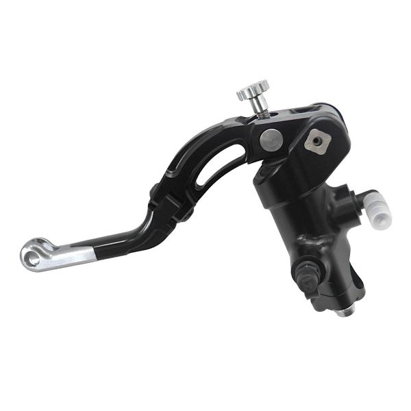 Accossato black radial clutch master cylinder PRS 16x15-16-17 short silver lever revolution